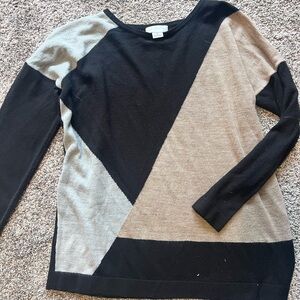 Color block sweater